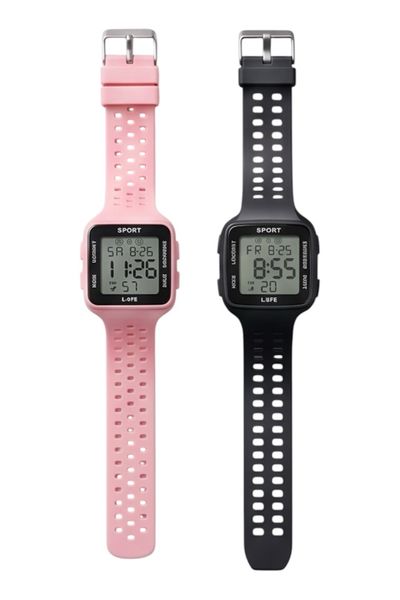 2 Piece Kids Watches for Girls, Boys, Digital Sport Watch with Step