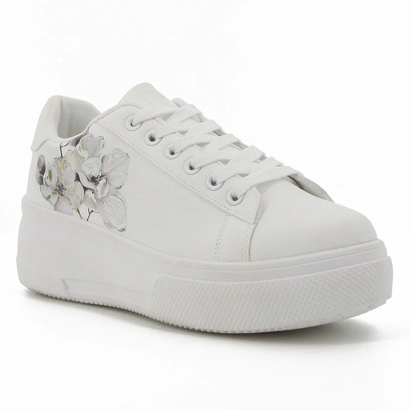 Pierre Cardin Valentine 2 White Floral Sneakers