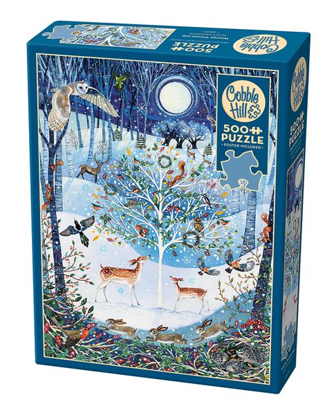 Cobble Hill Winter Woodland 500 Piece Puzzle