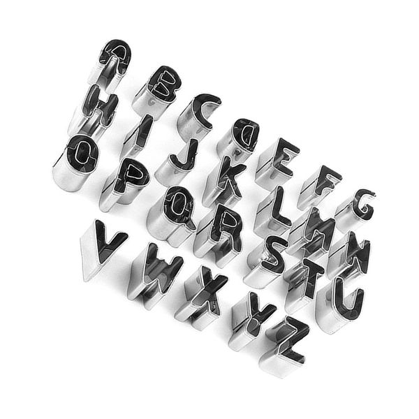 Baking Alphabet Molds (A-Z) - Antirust, Durable for Personalized Desserts