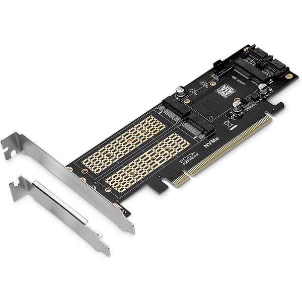 3 In 1 Ngff And Msata Ssd Adapter Card M 2 Nvme To Pcie Adapter