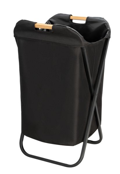 Wenko - Laundry Bin 72L - Foldable - Loft - Black