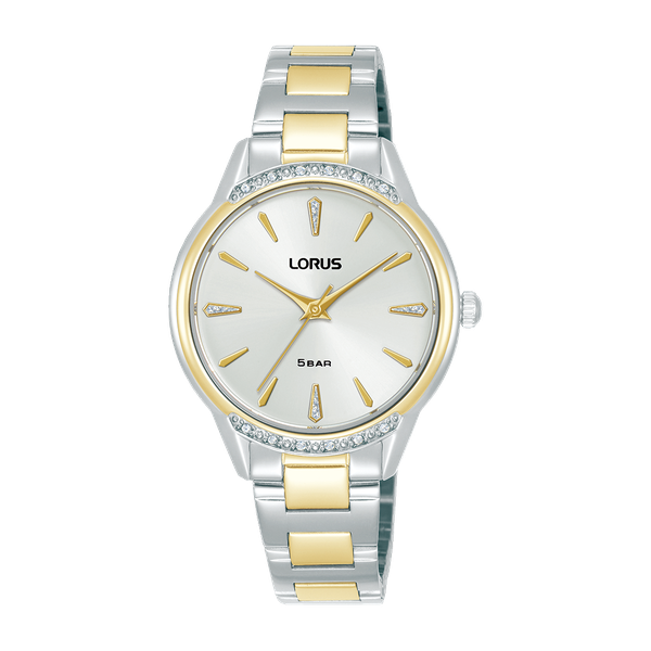 Lorus Women Stainless steel Cubic Zirconia Analogue, Leisure Watch RG256YX9