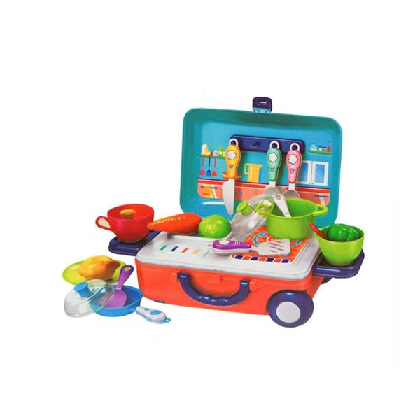 Pretend Play Pull Rod Box Happy Little Chef Toy