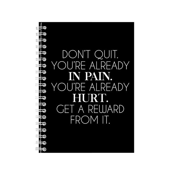 Reward A5 Notebook Spiral Lined Motivational Saying Graphic Notepad Gift169