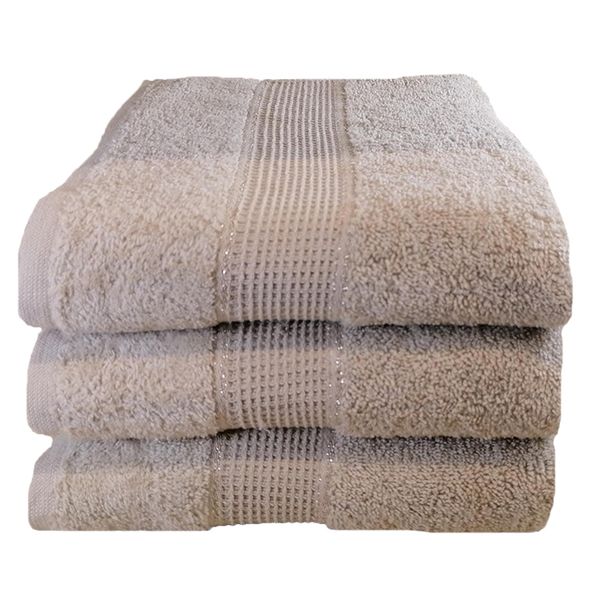 Luxe Collection Towel - Pebble - Pack of 3
