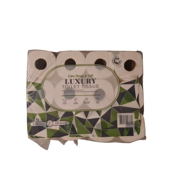 Luxury Double Ply Toilet Paper 2ply - 24 rolls