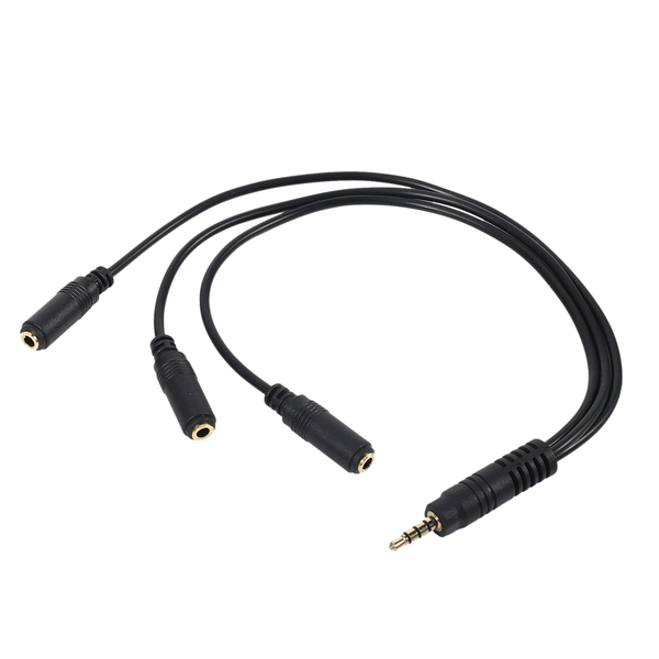 3.5mm Stereo Audio Splitter Cable Gold Plated (1/8 inch)