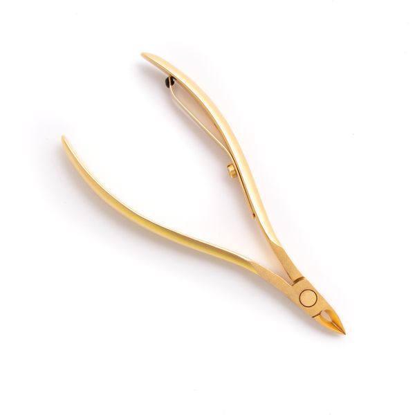 Kellermann 3 Swords Cuticle Nippers Matt Gold-Plated 9cm PF 2038 G