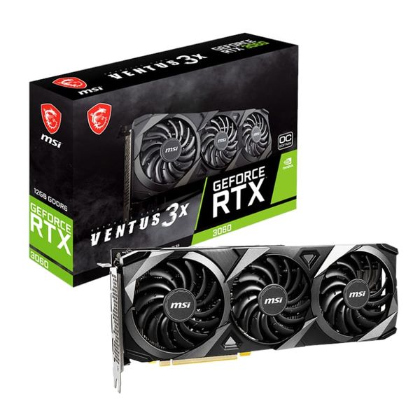 MSI Nvidia GeForce RTX 3060 VENTUS 3X 12GB 192-Bit GPU Graphics Card