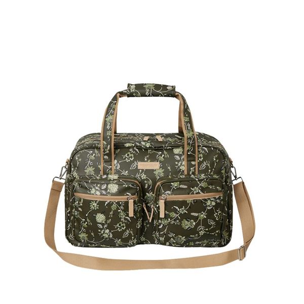Weekender Travel Bag - Dark Green Floral