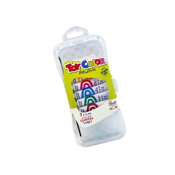 Toy Color - Tempera Paint Tubes Set 7 x 12ml - Non-Toxic Art Paint