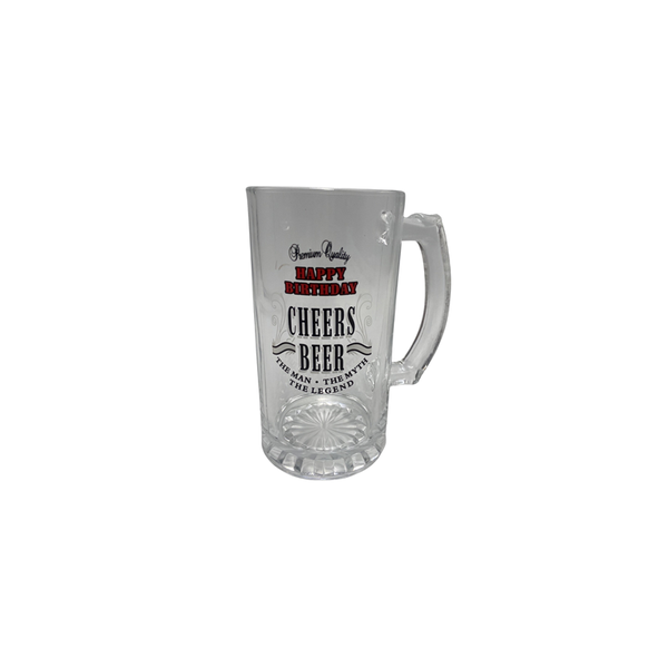 500ml Glass Beer Mug With Handle KY-005