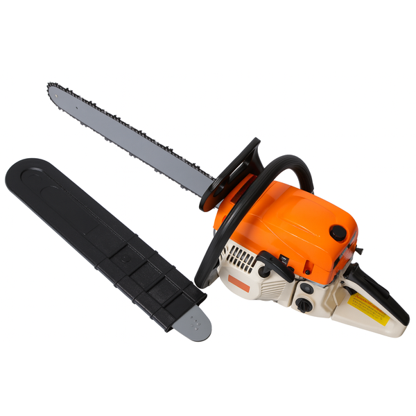 Gas Chainsaw - 20-Inch Bar, Tool-Free Tension, Durable