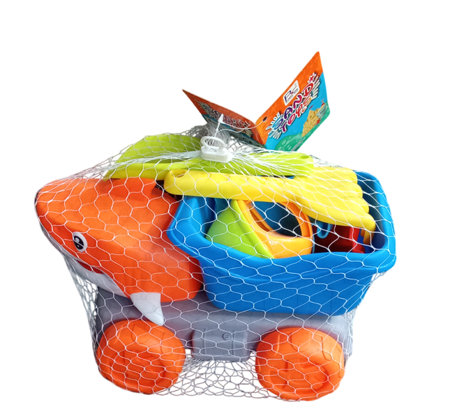 Shark Sand Toy Set in Orange, Blue and other assorted colors