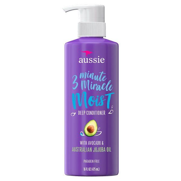 Aussie Miracle Moist with Avocado &amp; Jojoba Oil deep Conditioner 475ml
