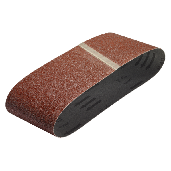 Wolfcraft 6 Pack Sanding Belts 76X457MM 80 Grit