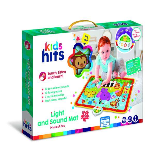 Kids Hits Light and Sound Mat Musical Zoo