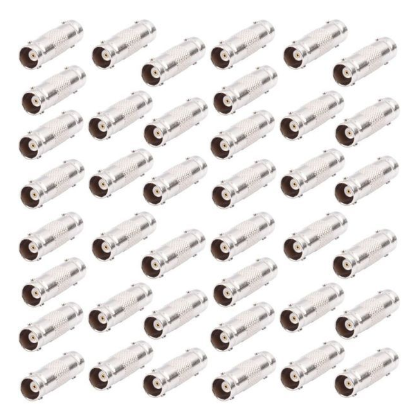 40-Pack BNC Female-to-Female Couplers - Coaxial Connector Adapter