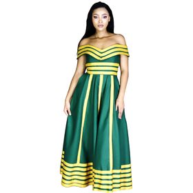 Africa Fashion House Anna-Ma Xhosa Green Pass Dress | Shop Today