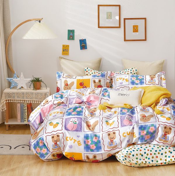 Linen Boutique - Kids Cotton Duvet Cover 3 Piece Set - Cute