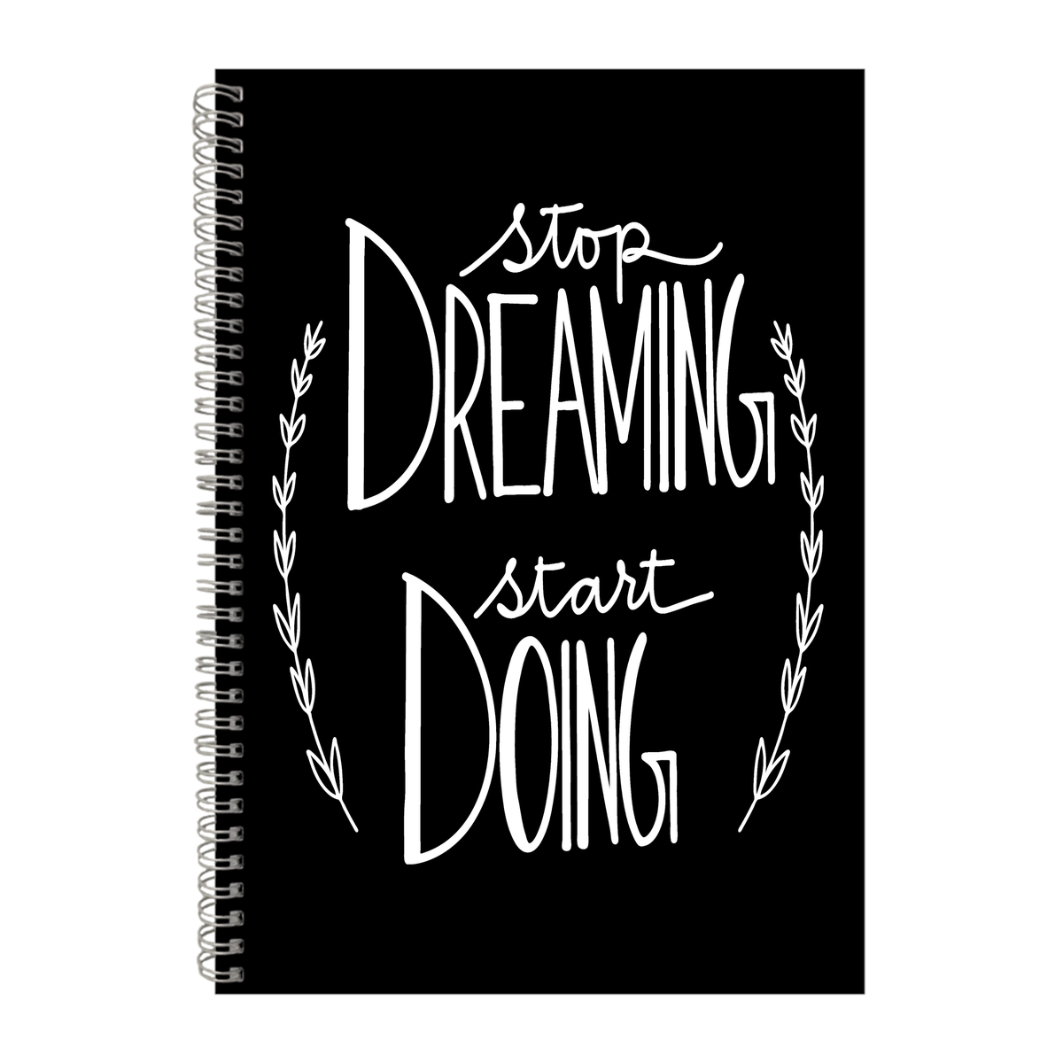stop-dreaming-a4-notebook-pad-motivational-trendy-graphic-design