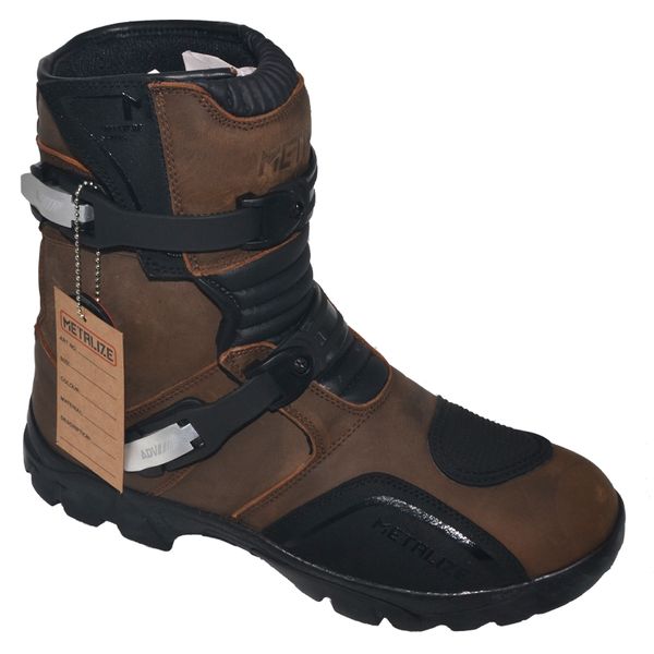 Metalize Explore Tech Short Boots Brown