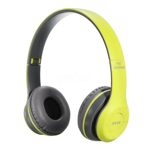 P47 Wireless Bluetooth Headphones Neon Green