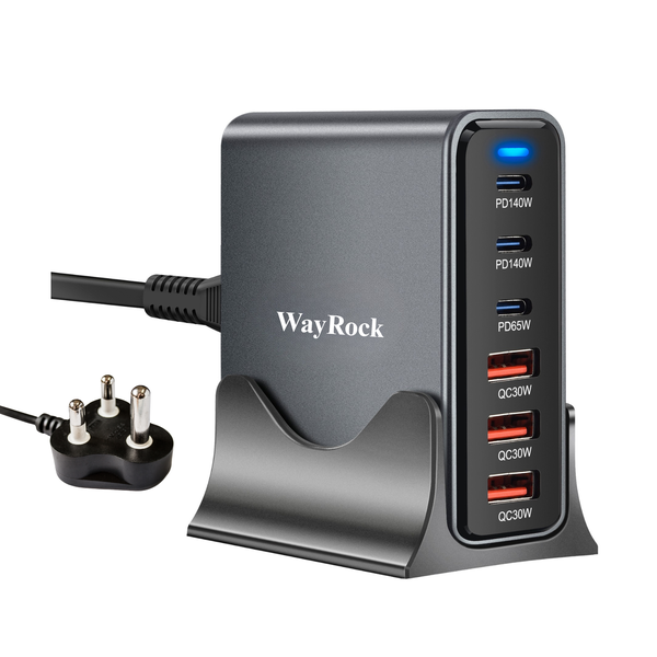WayRock 140W USB C Charger, GaN3 Fast Charging Station for Laptop, Phone