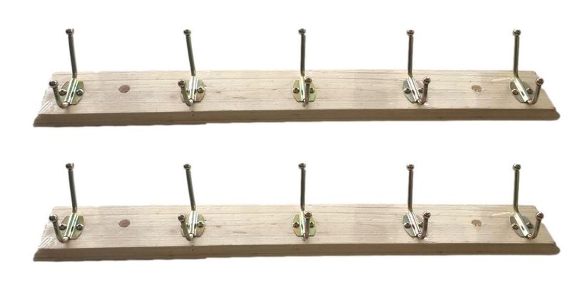 2 Wood Coat Racks