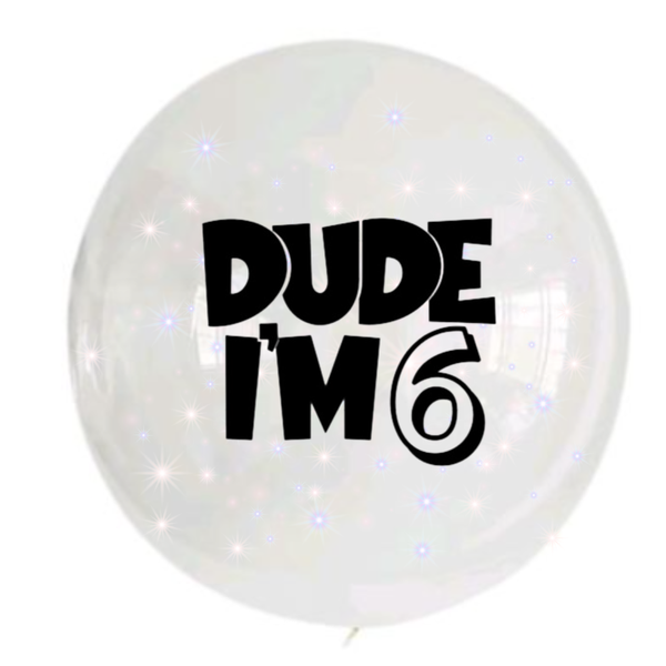 BG - Bobo Balloon - 24inch - Dude Im 6