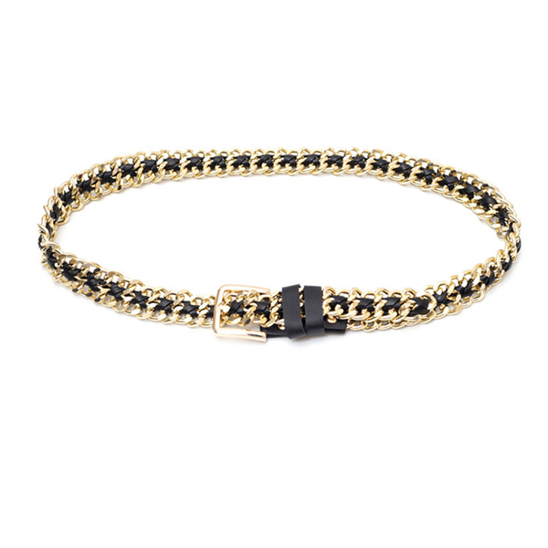 Waist Chain Belt Metal Punk Waistband Skinny Waist Belt Decorated Belt