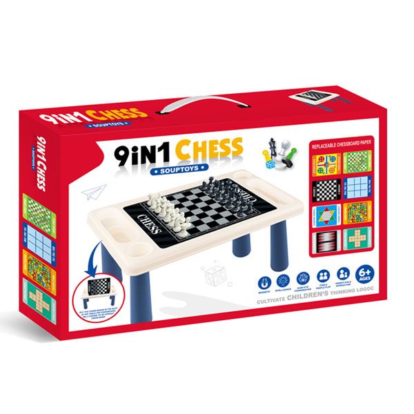 Kids 9-in-1 Board Game Table
