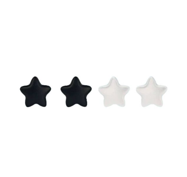 4 Pieces Star Silicone Eyeglass Ear Hooks Anti Slip Kit