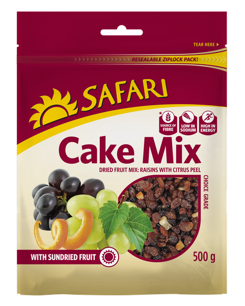 Safari Dried Fruit Cake Mix 500g