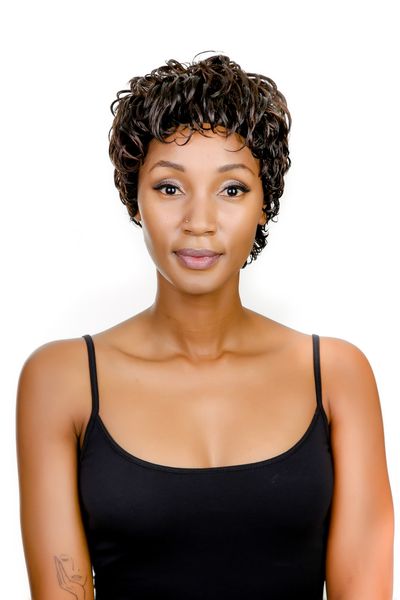 Magic Short Size Beautiful Synthetic Hair Wig Pineapple