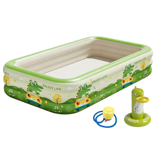 Heartdeco Inflatable Family Play Center Swimming Pool 285 x160 x 50 cm