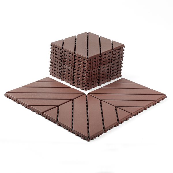 Modern Grey Interlocking Deck Tiles - Sleek &amp; Stylish for Any Space