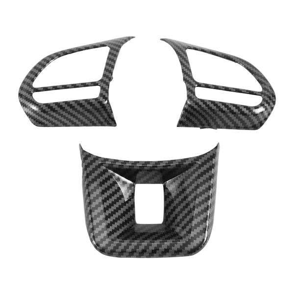 3Pcs/Set ABS Car Steering Wheel Button Cover Sticker Interior Decoration fo
