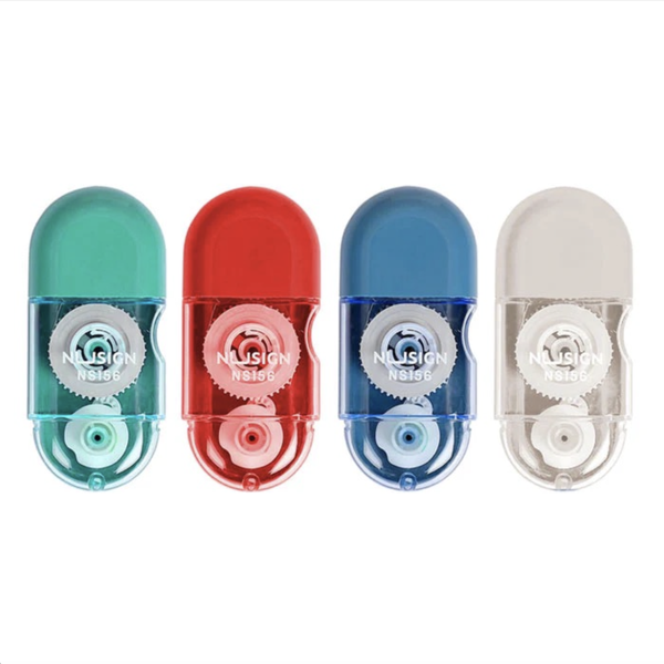 Deli Nusign Correction Tape 5mmx6m Asst. Colors 4 pcs