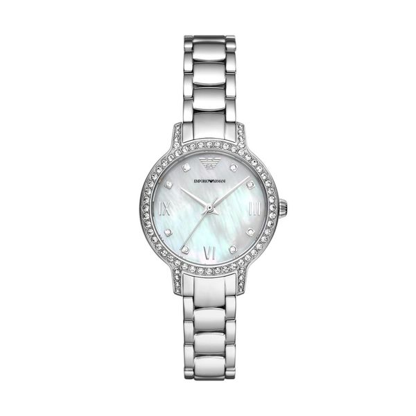 Armani Women Silver Stainless Steel Watch-AR11484