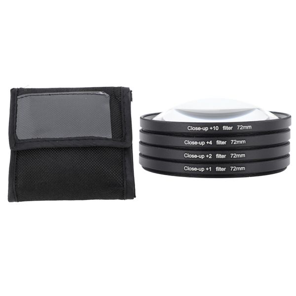 72mm +1/+2/+4/+10 Macro Filter Kit With Storage Pouch