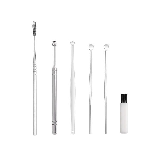 6-Piece arE pick Set, Spiral Rotating Ear Cleaner, Ear Cleaning Tools