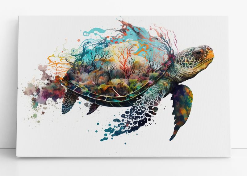 Whimsical Wanderer, Ready-To-Hang Wall Art Canvas, 40 x 60cm (A2+)