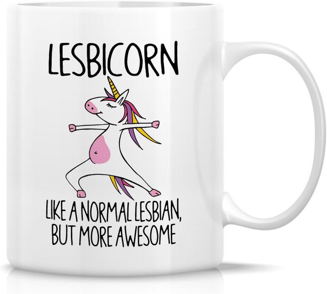 Lesbicorn-Father's day-Valentines-Mother's day-Christmas Mug