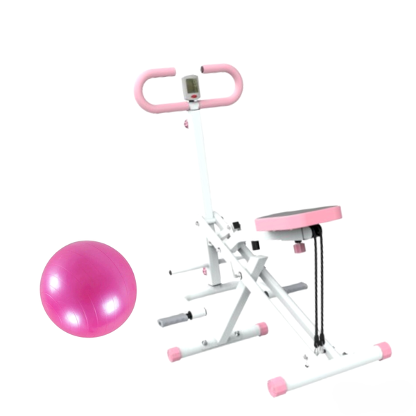 SamMag Biz Squat Machine for Home + 85cm Gymnastic Exercise Ball