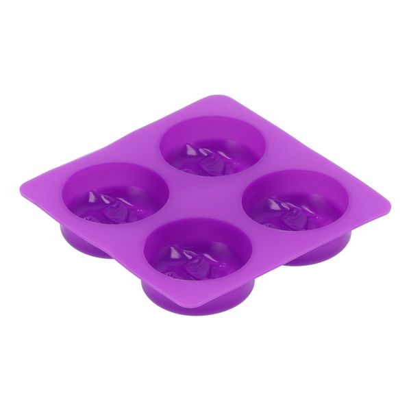 Moon Face Silicone Soap Mold 4-Grid