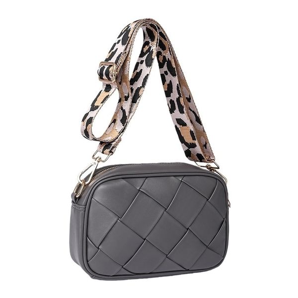 New Women Handwoven Shoulder Bag PU Leather Crossbody Bag For Daily Use