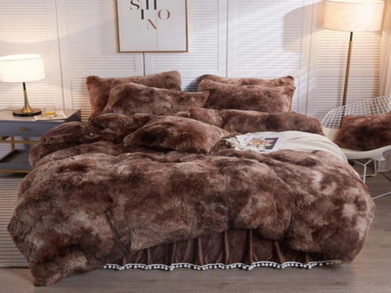 Fluffy Comforter-Brown | Shop Today. Get it Tomorrow! | takealot.com