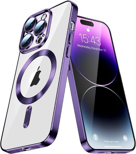 Mag Safe Cover Case for I Phone 12 Pro Max Purple